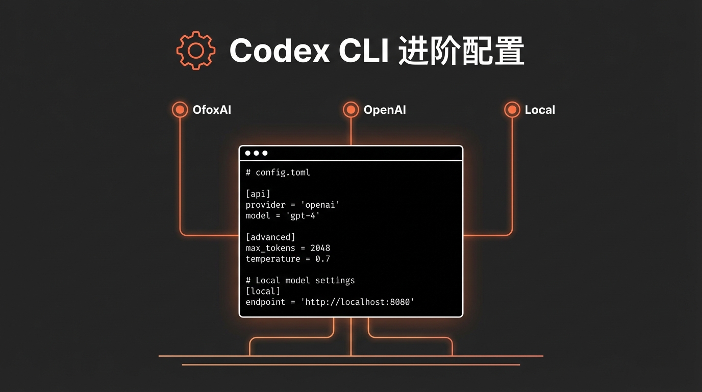 Codex CLI 进阶配置:自定义 API、多模型切换与 config.toml 完全指南(2026)